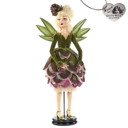 Good Will ARTICHOKE FAIRY DOLL W/STAND