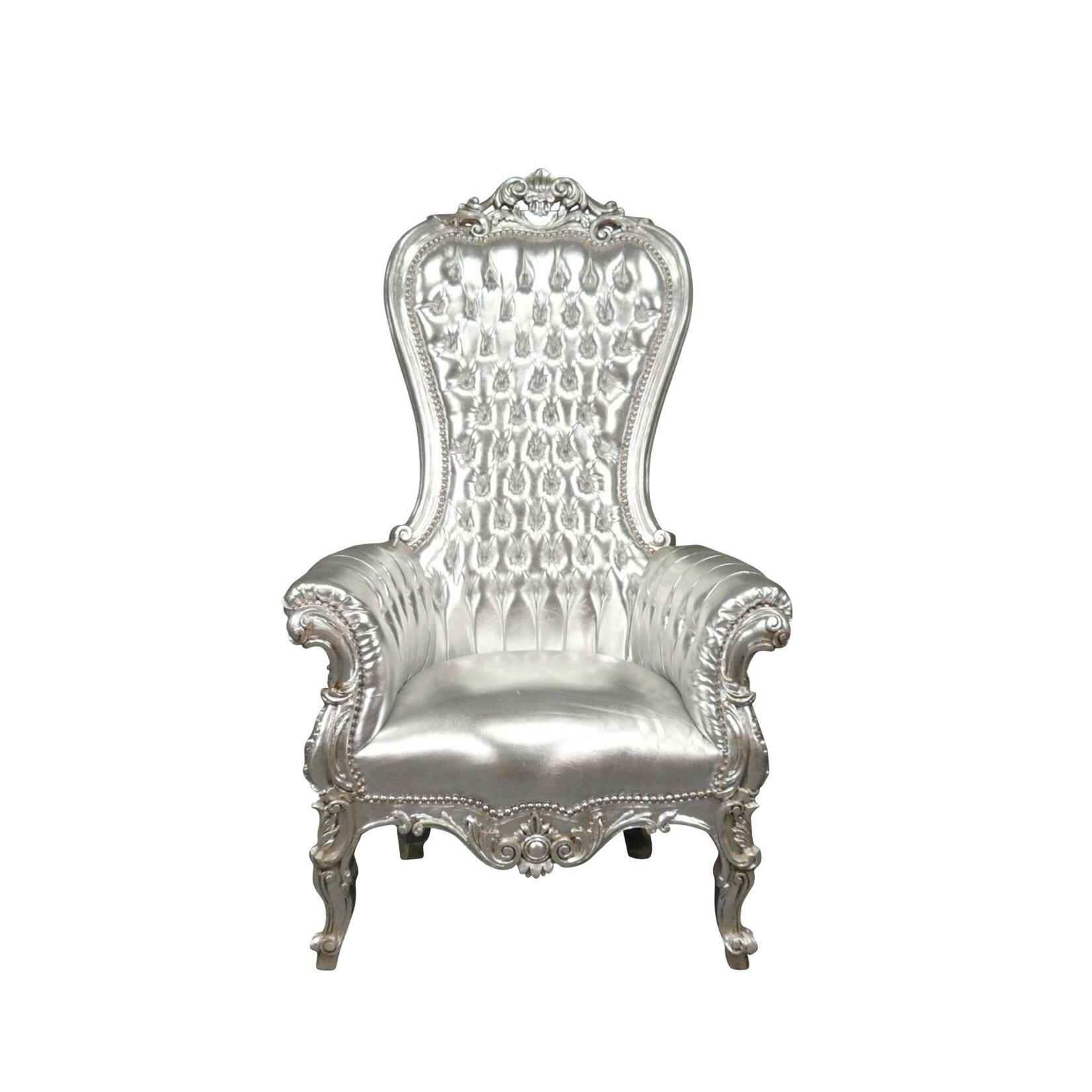 LC Baroque thrones model Diva silver sky