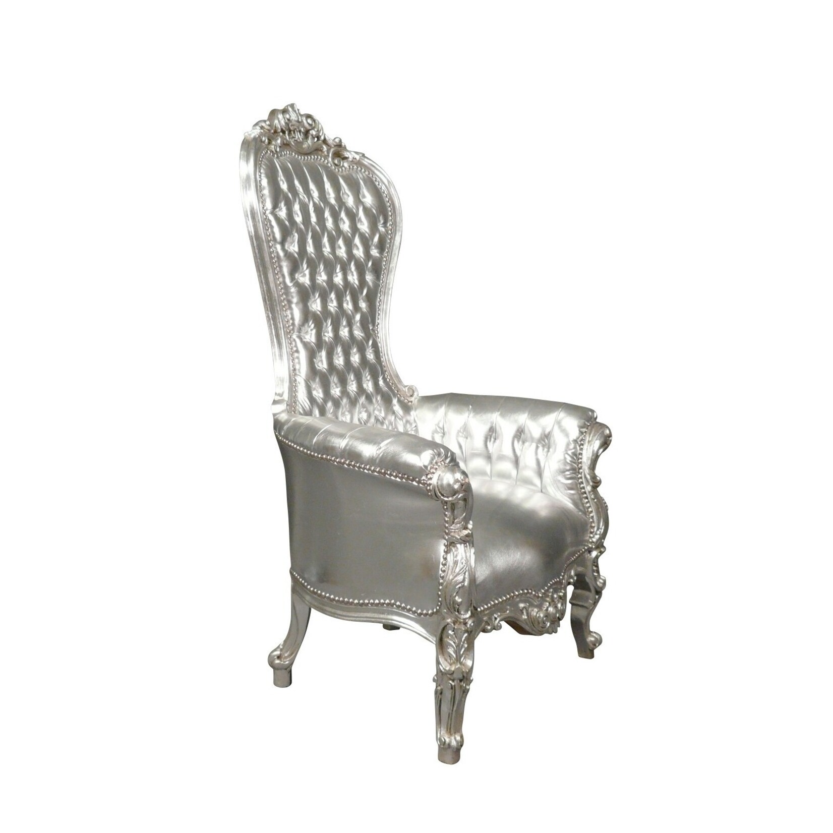 LC Baroque thrones model Diva silver sky