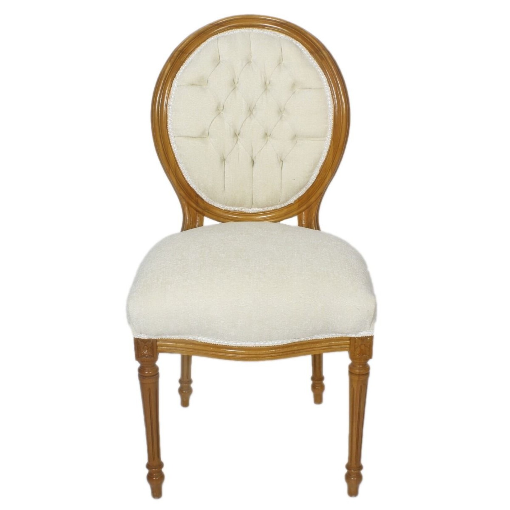 Chaise de salle à manger médaillon Sienna-Cream