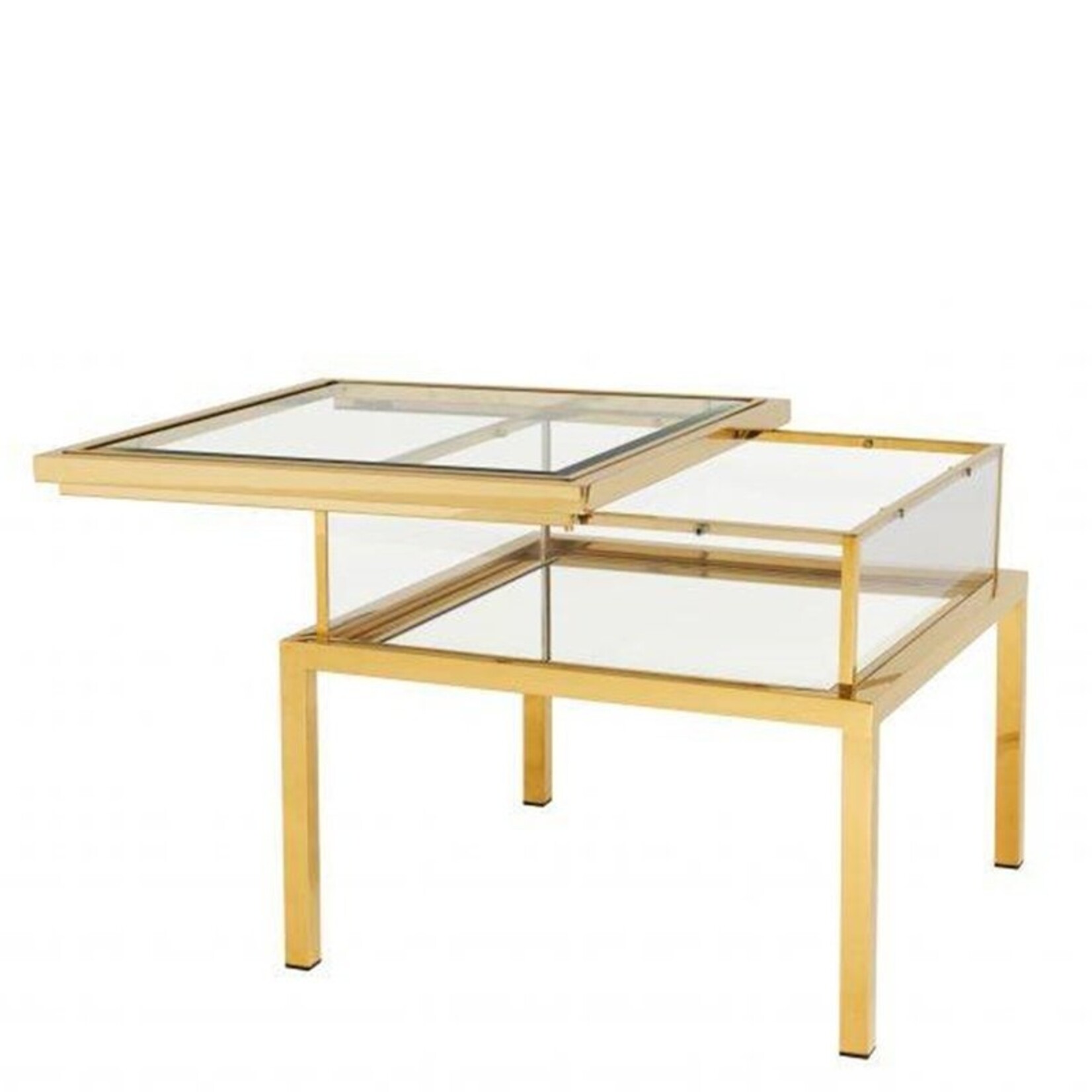 Dutch & Style Antigua square side table gold