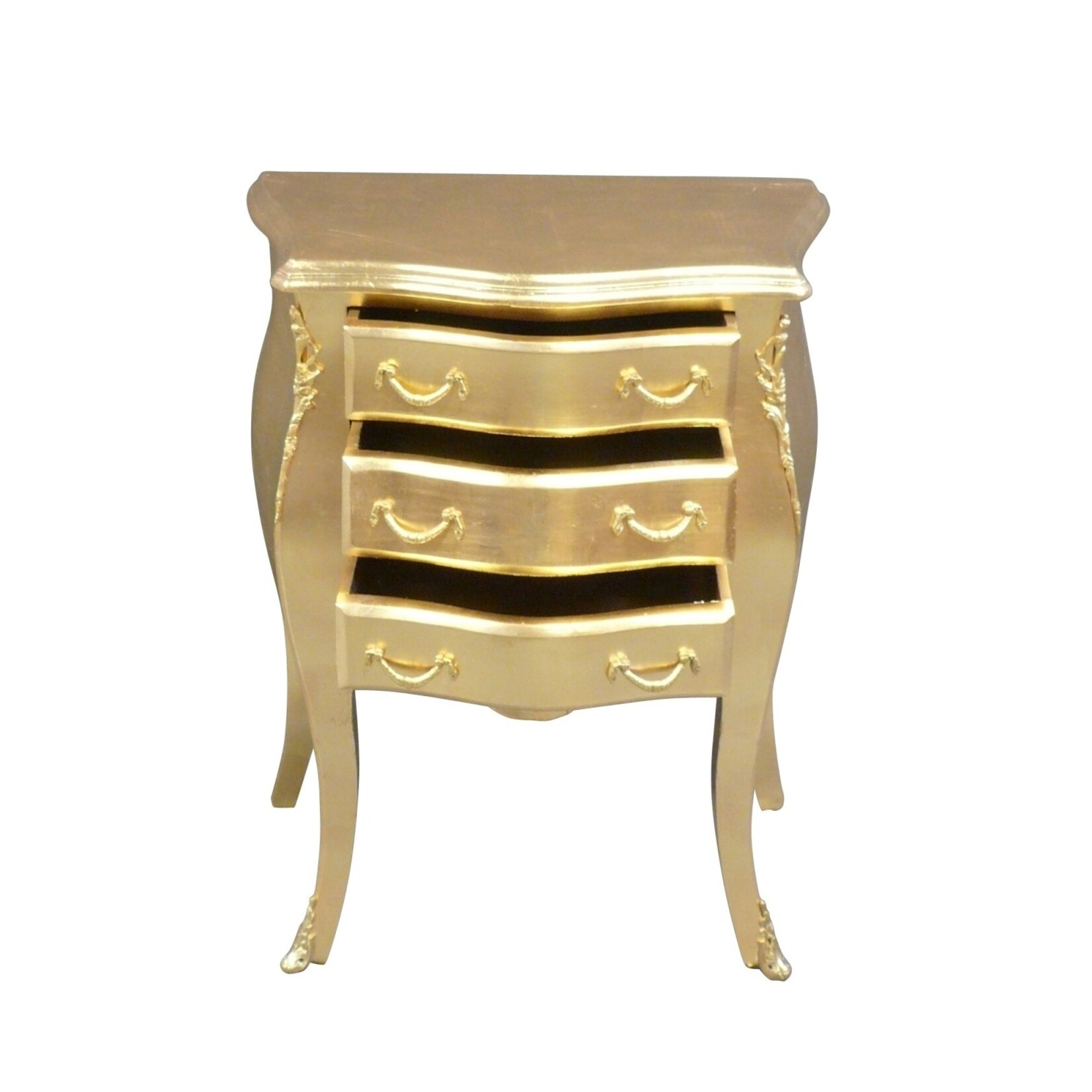 Baroque dining room chair gold zwart