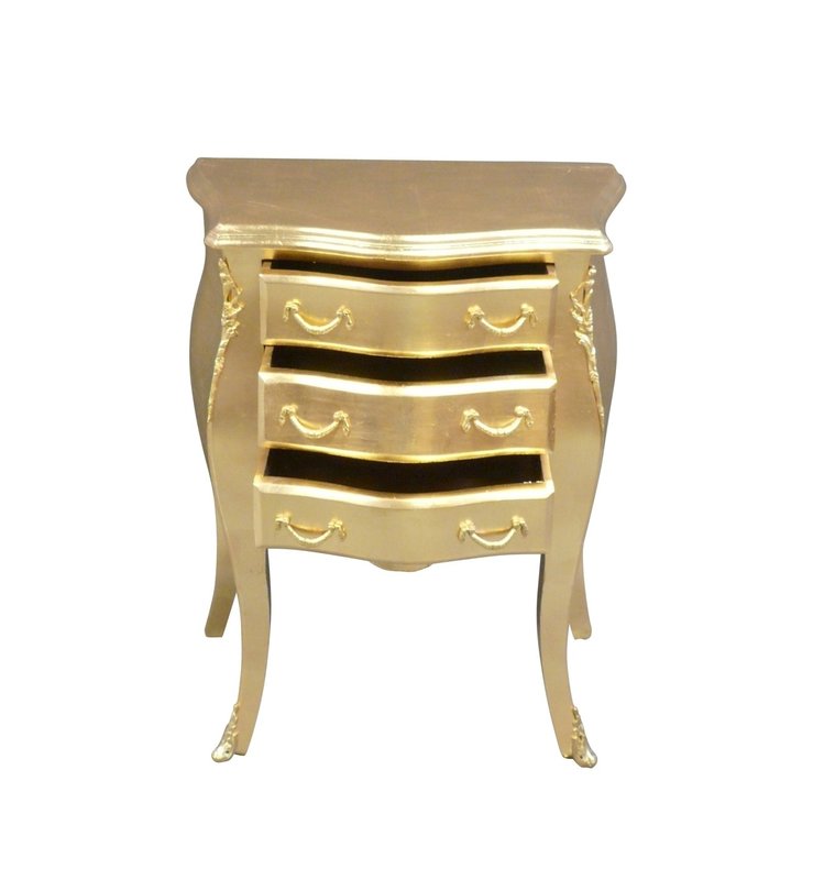 Baroque dining room chair gold zwart