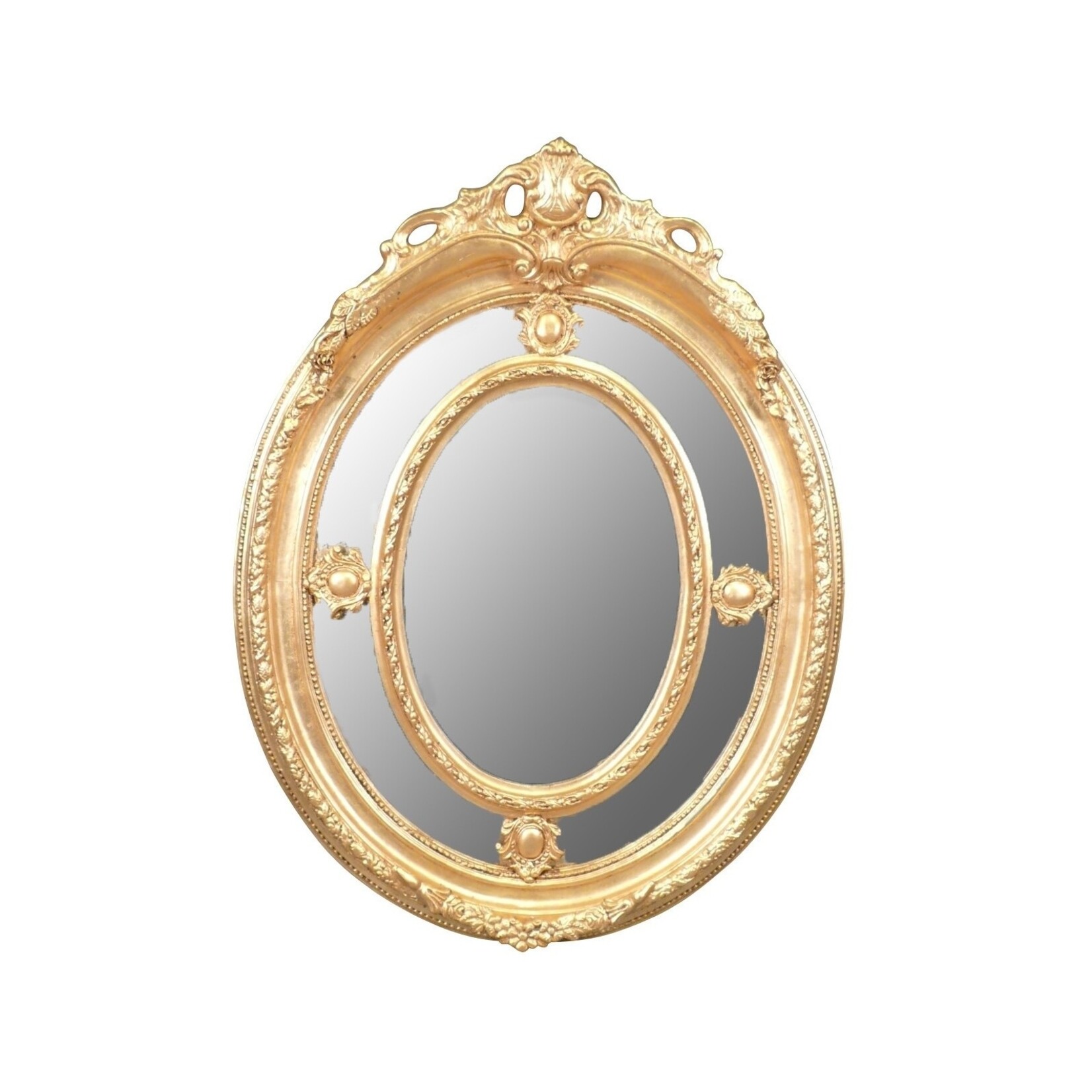 Miroir baroque Anne-Fleur Silver