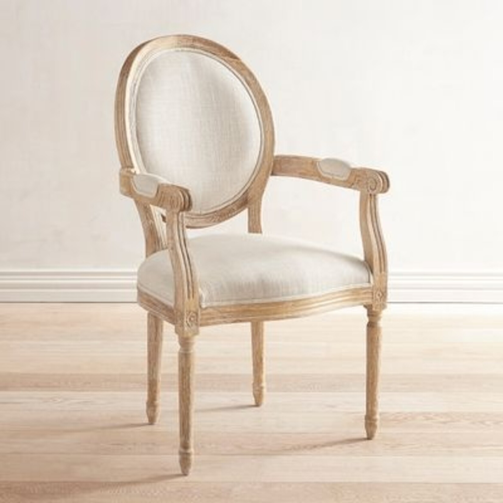 Chaise de salle à manger médaillon Sienna-Cream