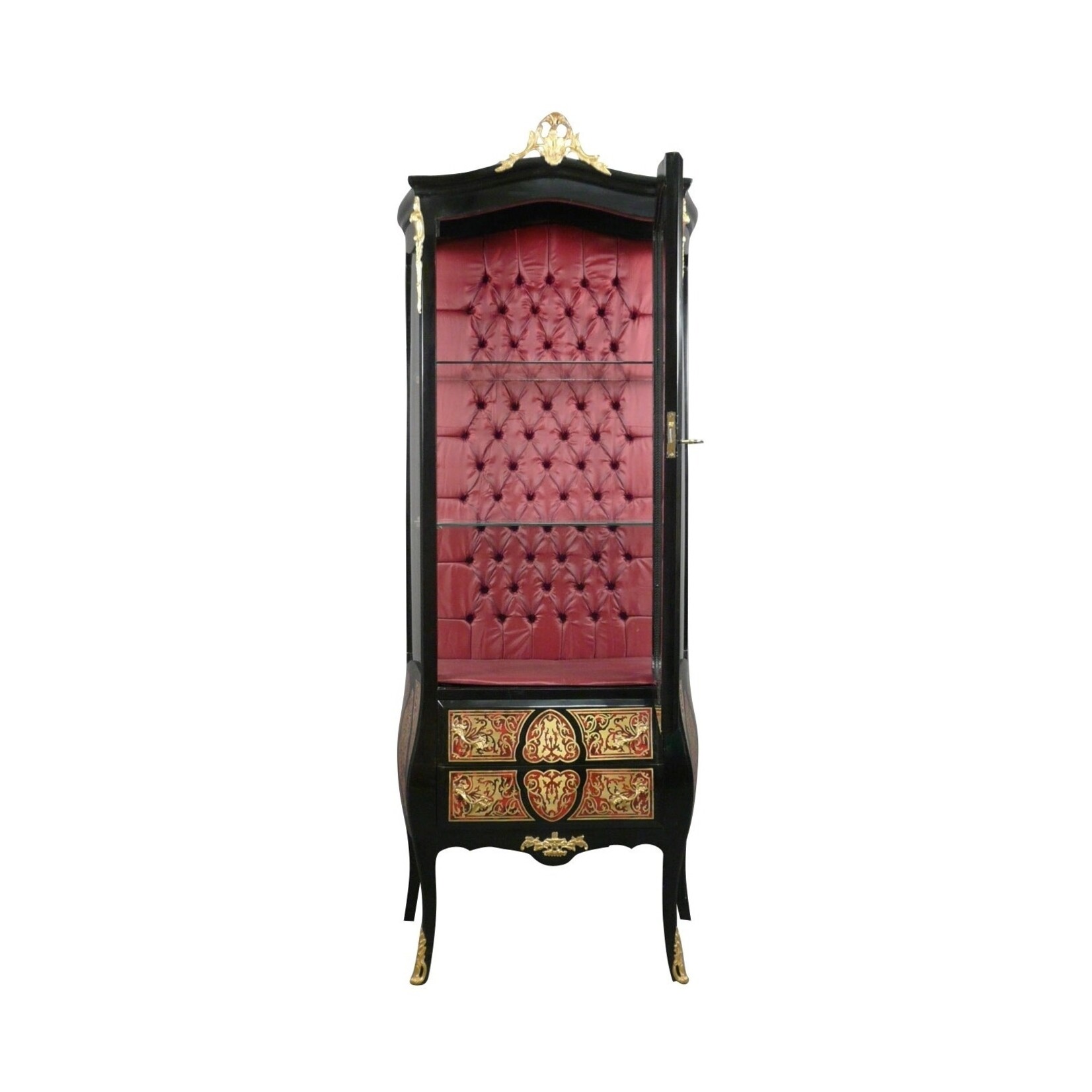 Baroque Showcase Cabinet Madilon 1-Door Empire