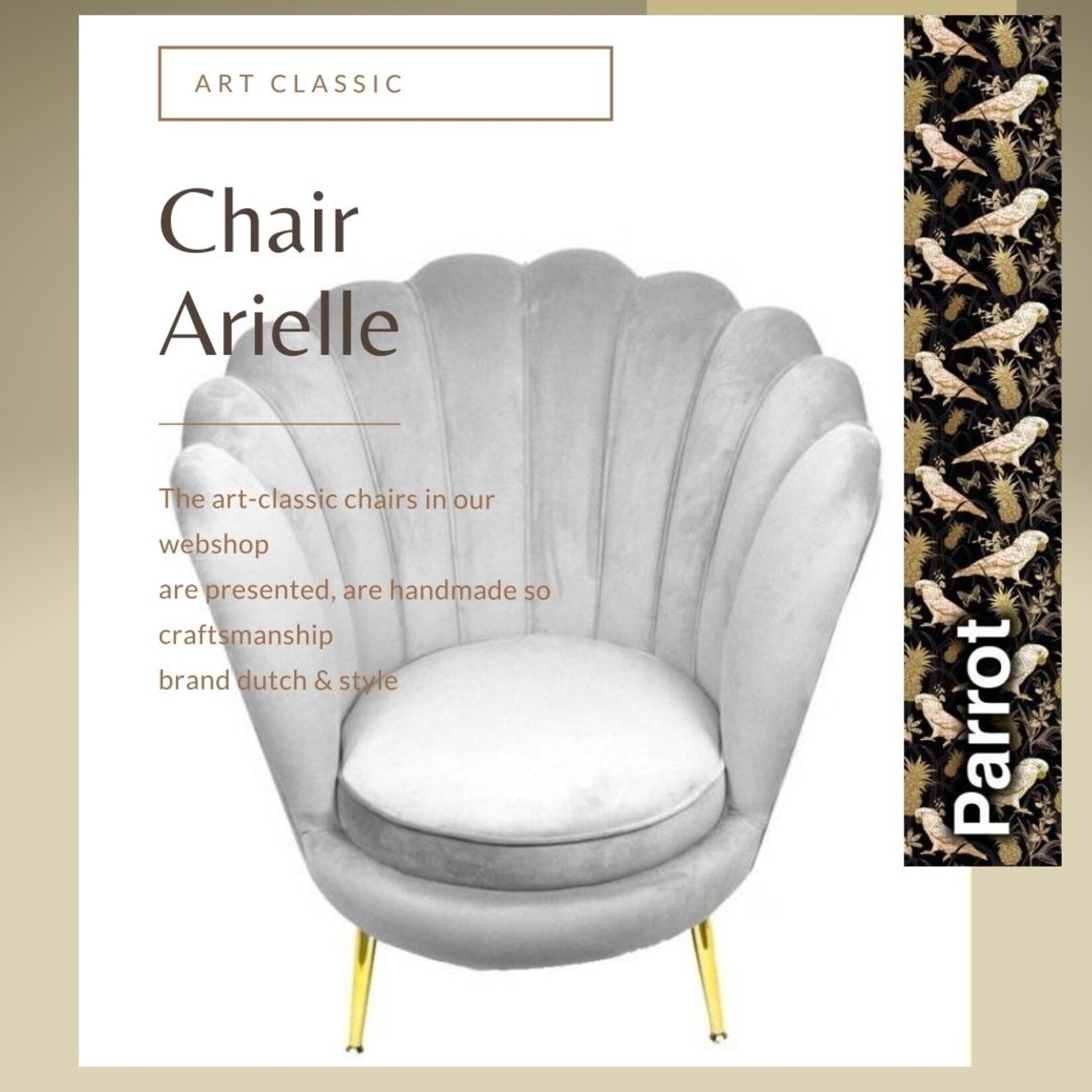 Dutch & Style Chaise Arielle Parrot