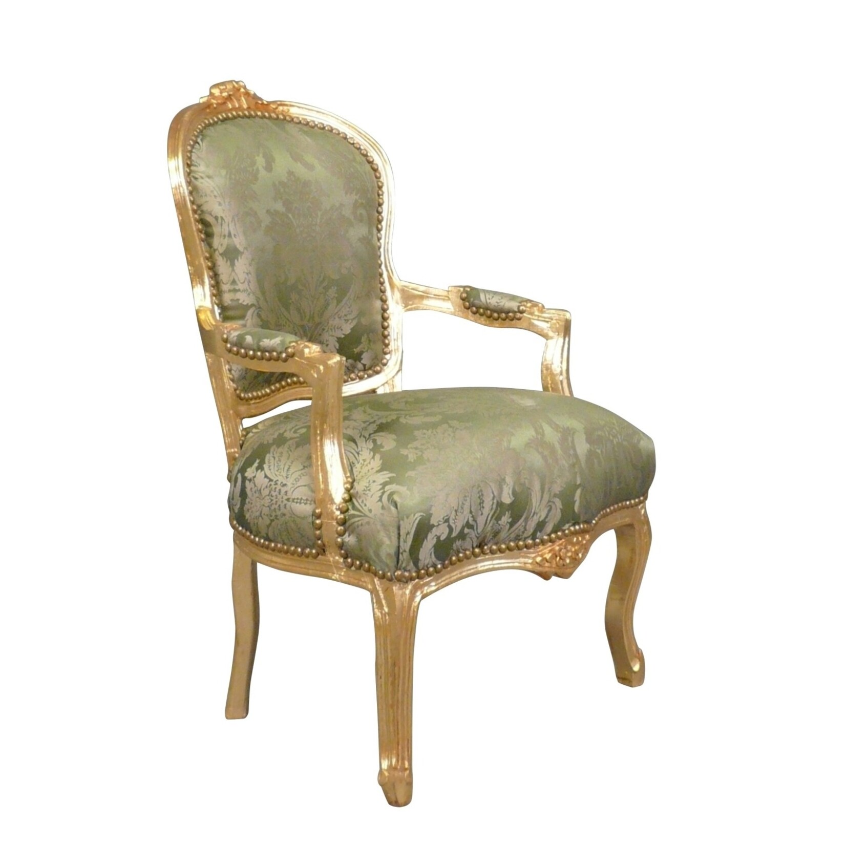 LC Chaise longue baroque Napoli Green flower