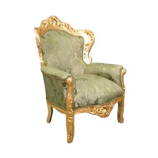 LC Baroque armchair green Napoli