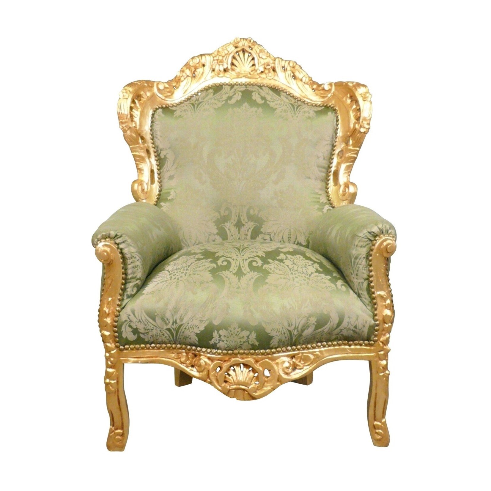 LC Baroque armchair green Napoli