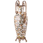 Decotrends  Vase en porcelaine bronze ornement anges