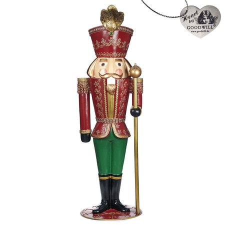 Good Will Santa and Nutcrackers bourgondie 179cm