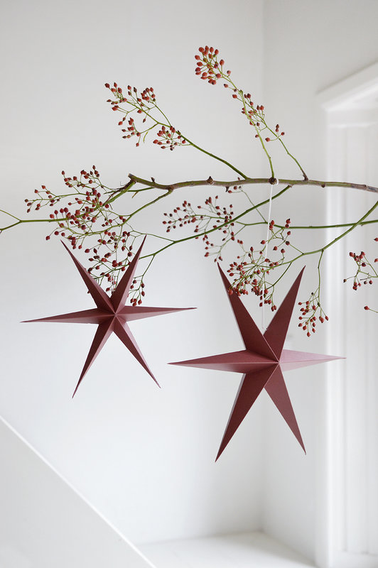 DELIGHT DEPARTMENT  Rusty Red Paper Stars