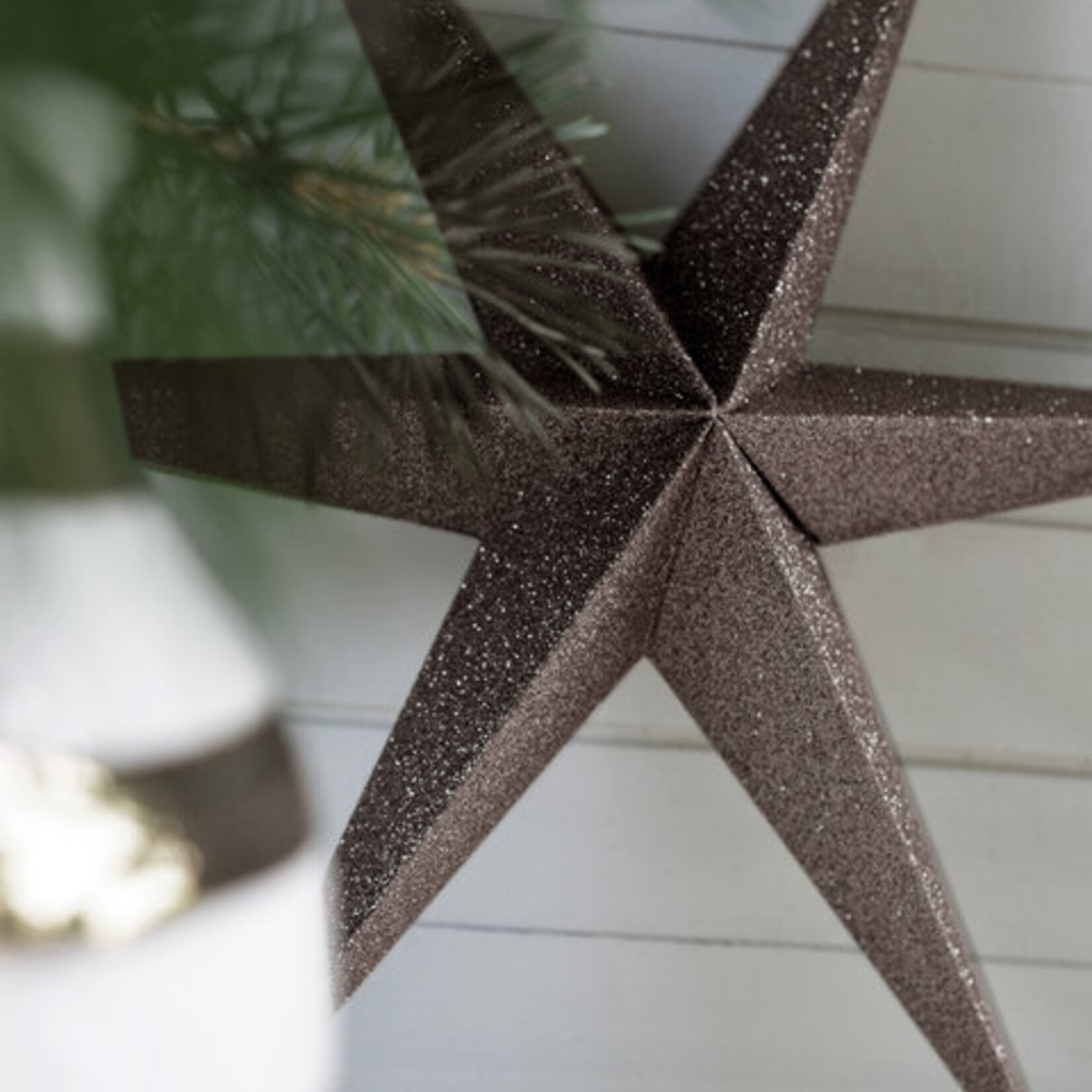 DELIGHT DEPARTMENT  Brown   Paper Sparkle Stars