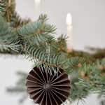 DELIGHT DEPARTMENT 10 BROWN PAPER ORNAMENTS