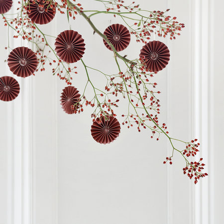 DELIGHT DEPARTMENT 10-red paper ornament
