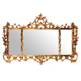 Mirror with polyresin frame