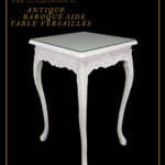 LC Baroque side table white romantica