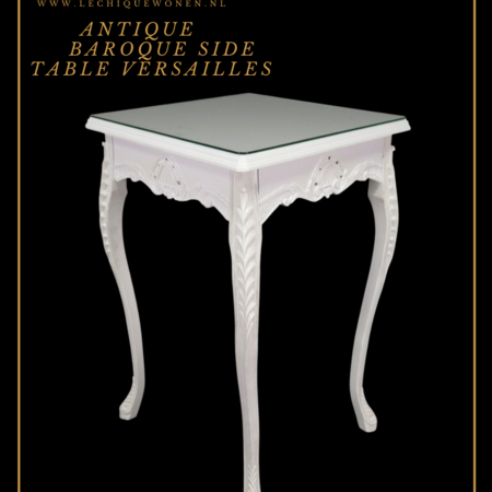 LC Barok bijzettafel wit romantica