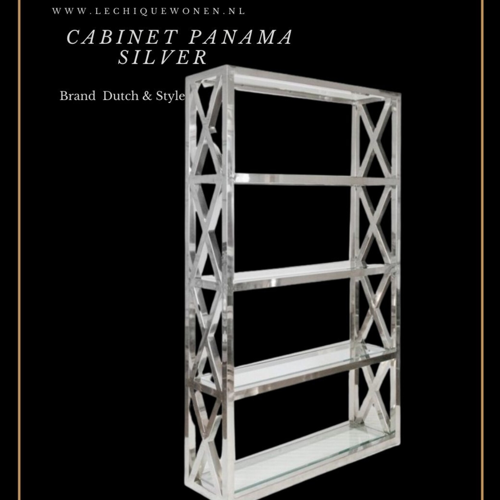 Dutch & Style Cabinet Panama silver