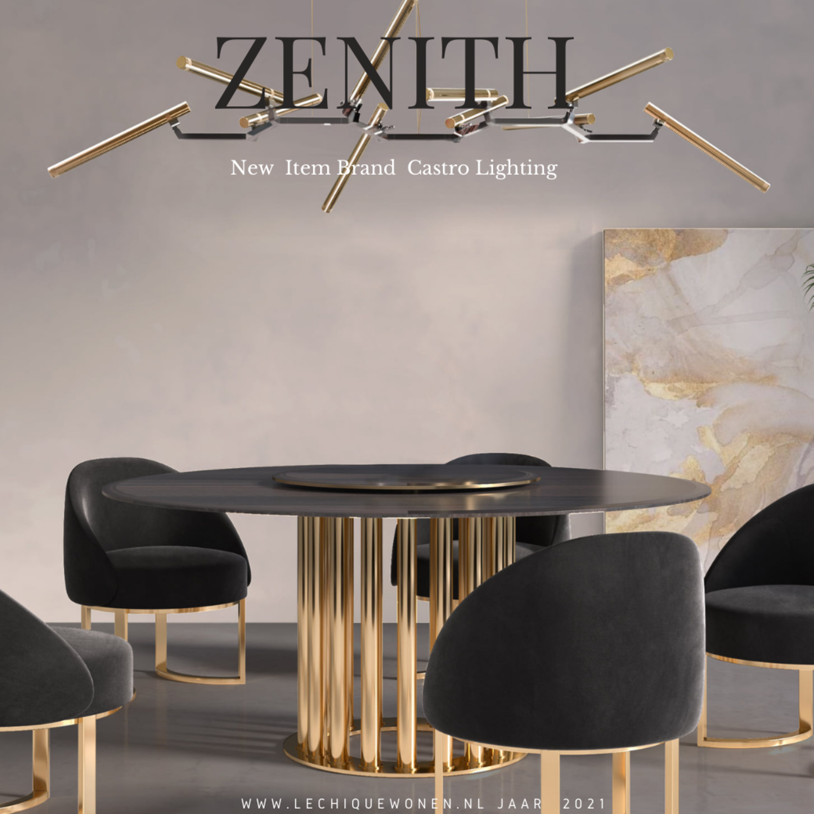 Castro Lighting   Zenith Suspension  48x164x70