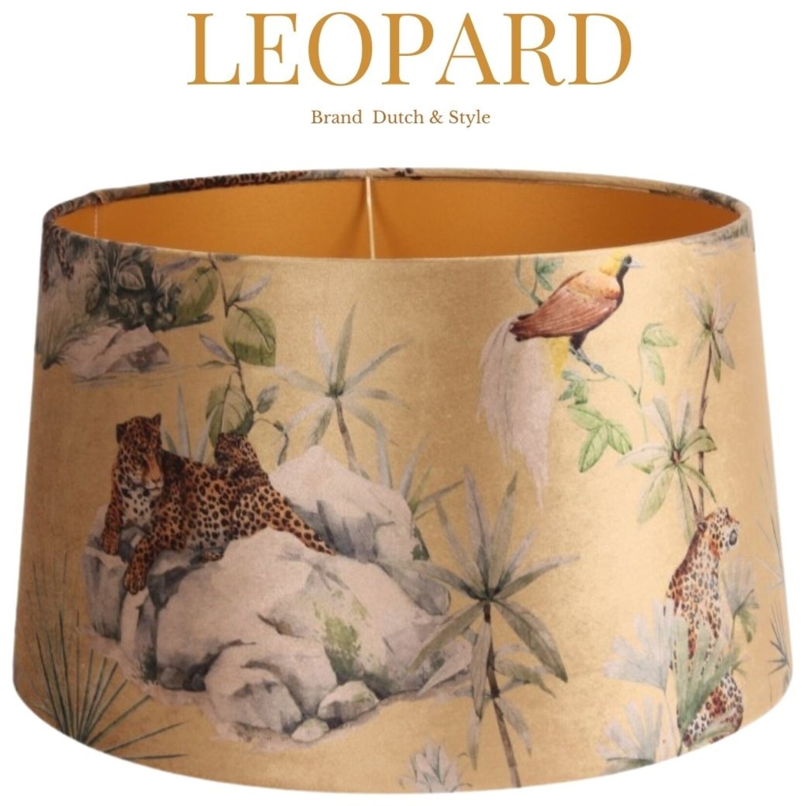 Dutch & Style Lampen kap Leopard   Gold  N/A