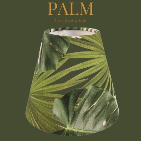 Dutch & Style Lampenkap jungle green clip 13 cm