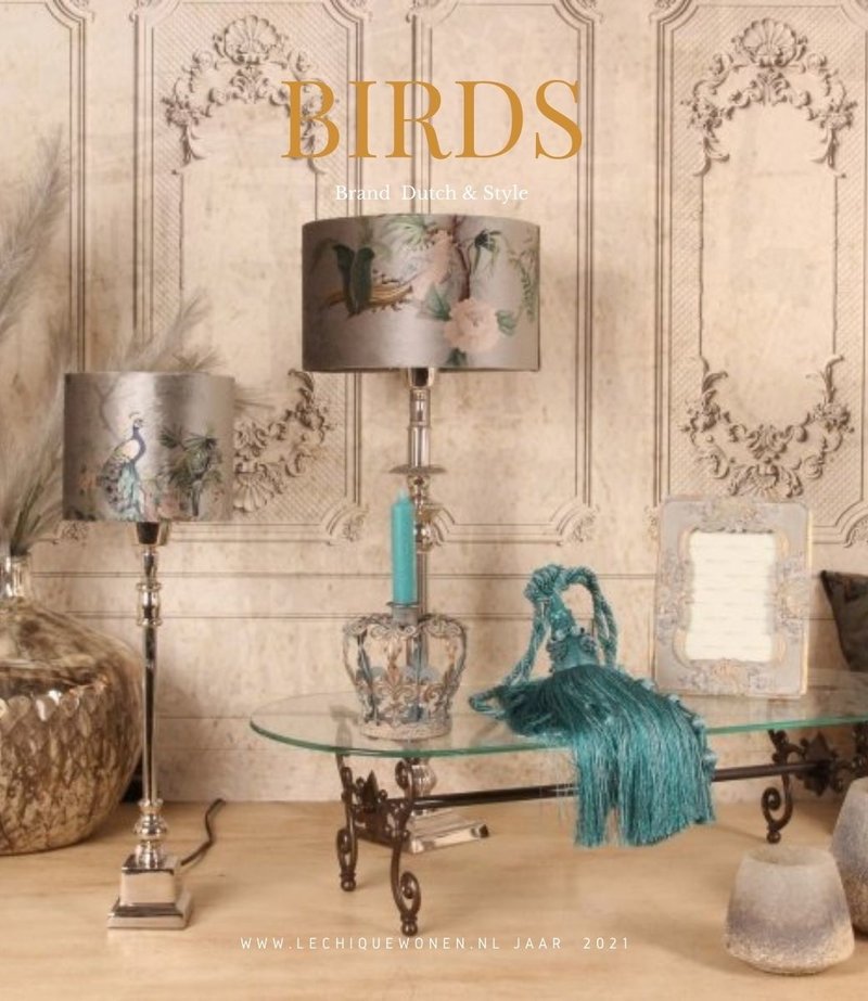 Dutch & Style Lampshade cylinder   Birds      20 cm