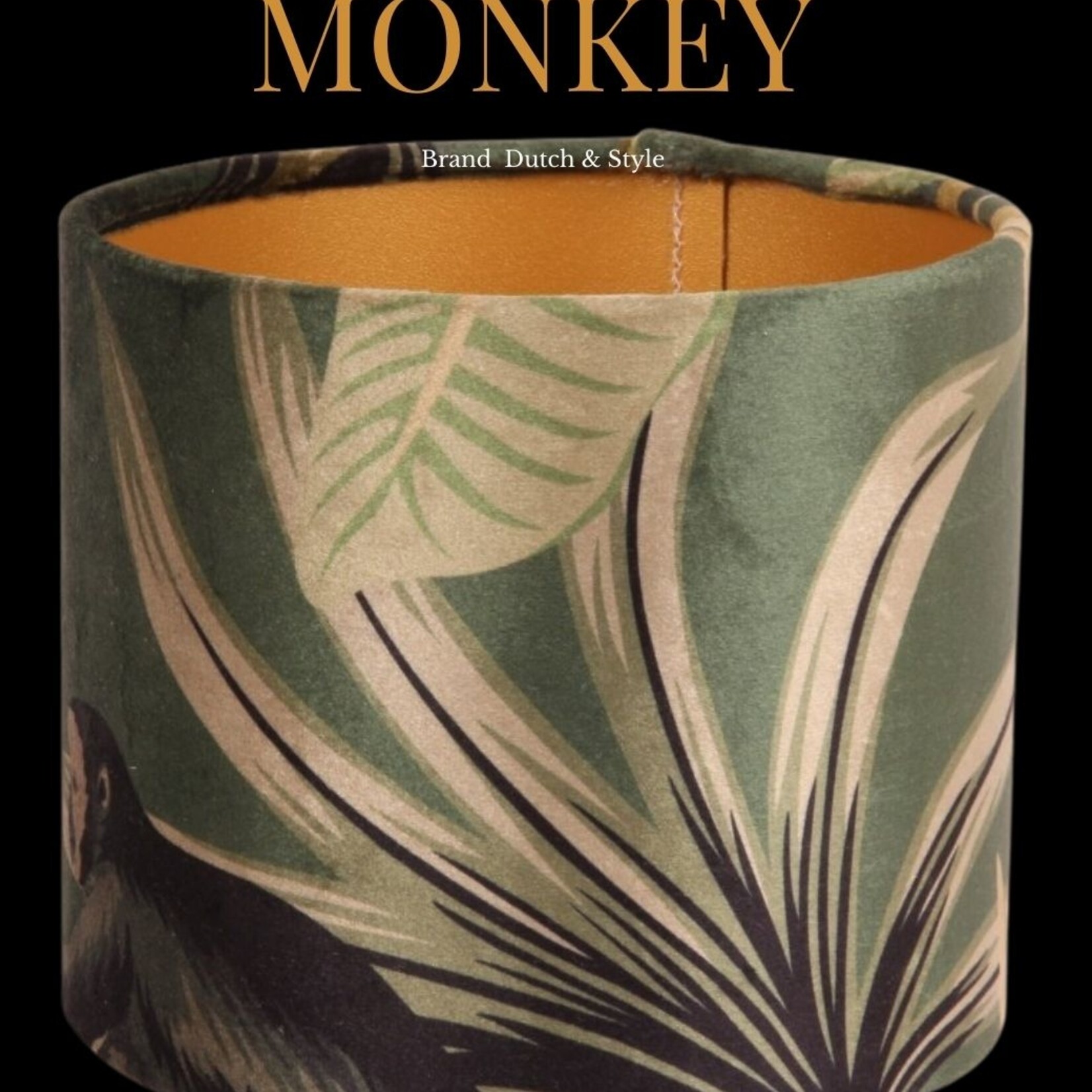 Dutch & Style Lampshade cylinder monkey 15 cm