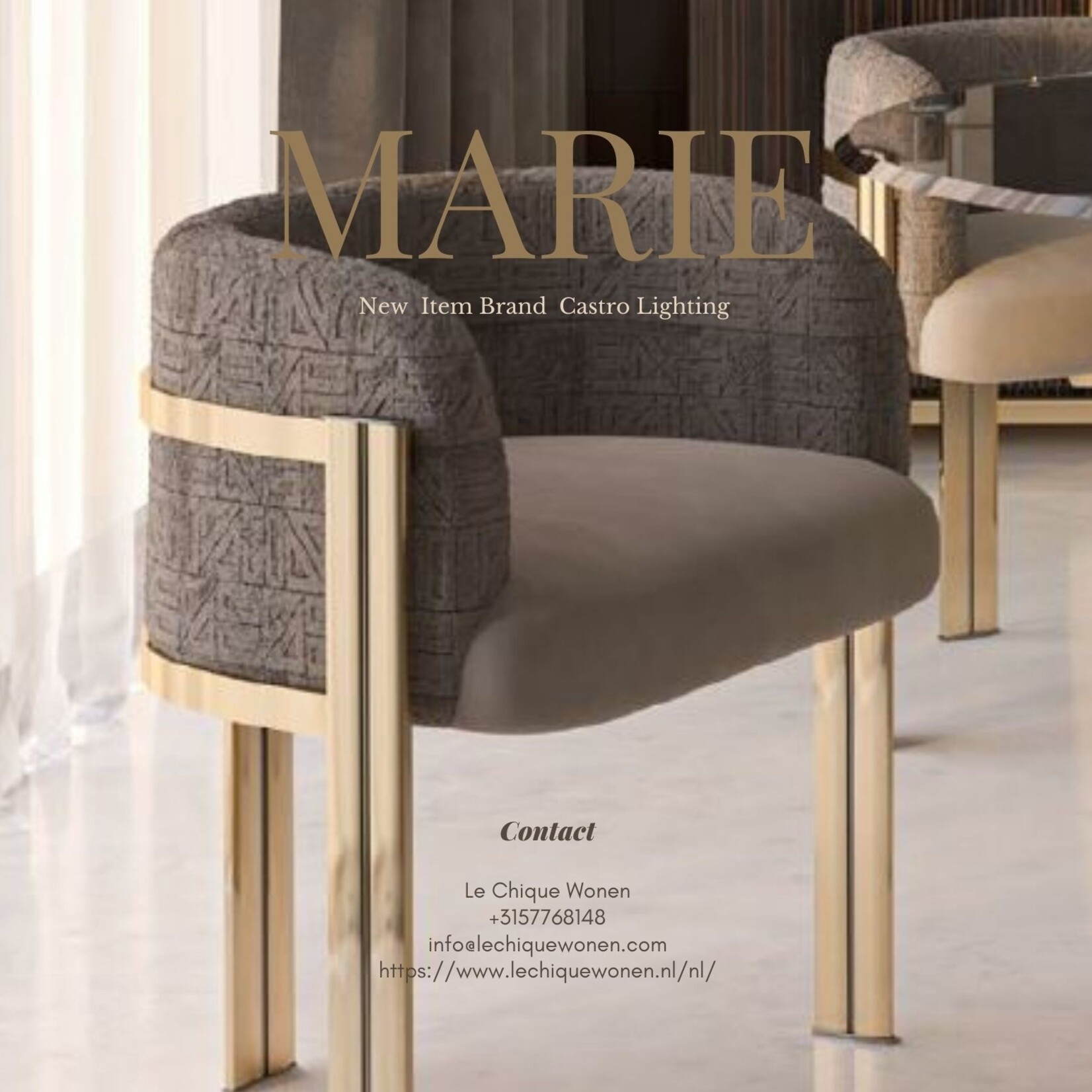 Castro Lighting  Marie chair