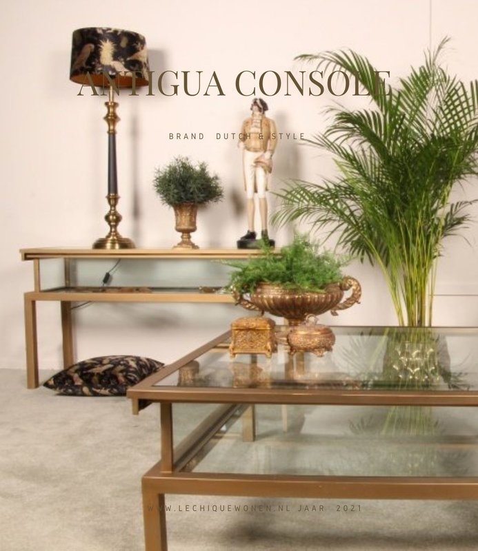 Dutch & Style Antig goldua console table