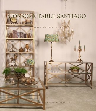 Dutch & Style Console tafel Santiago goud