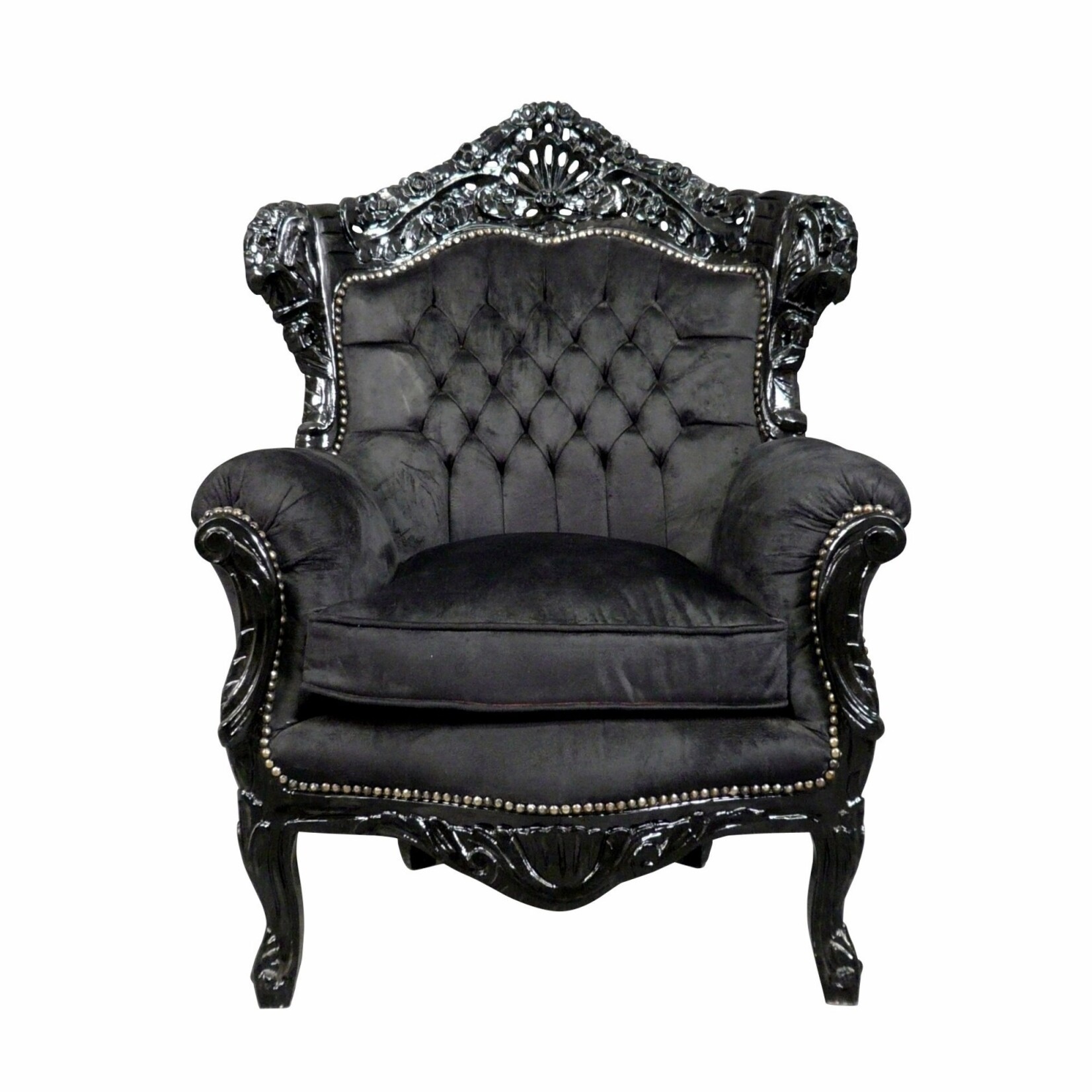 LC Baroque Milano  velvet exclusive armchair