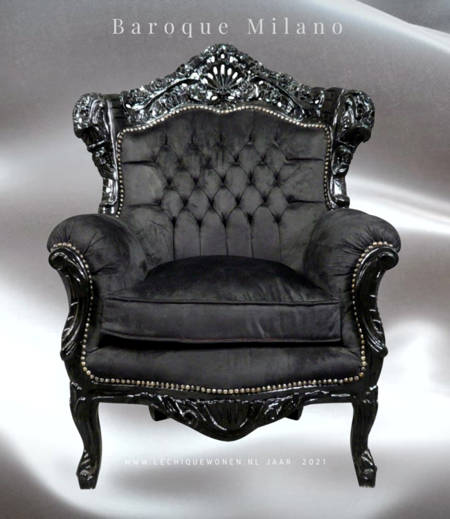 Verder wijsheid Ezel Barok fauteuil Milano exclusive - Le Chique Wonen