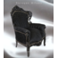LC Baroque armchair black velvet
