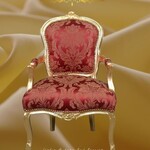 LC Baroque ladies chair passion gold wine red