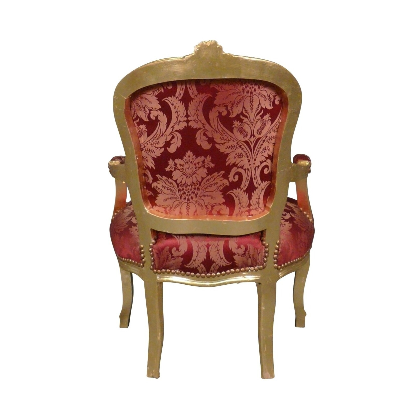 LC Chaise baroque pour femme passion or vin rouge