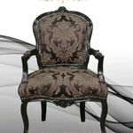 LC Baroque ladies chair black