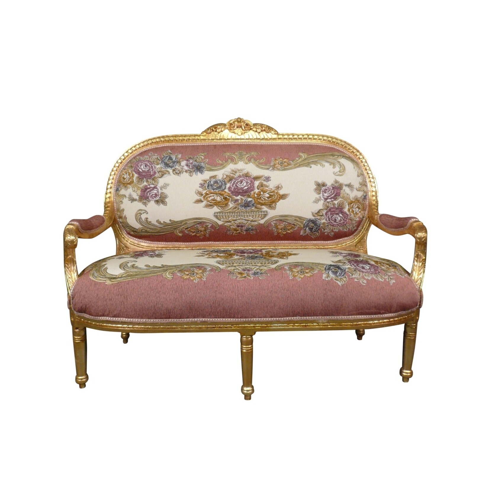 LC Le Antoinette  Sofa  Gold flower