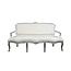 LC Baroque Sofa white glamor"   wit zilver