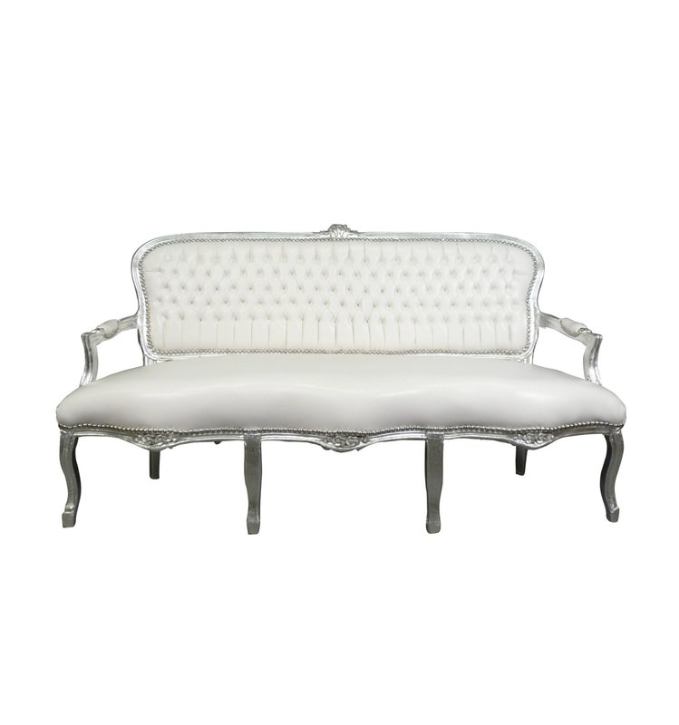 Barok Sofa White Glamour S Le Chique Wonen