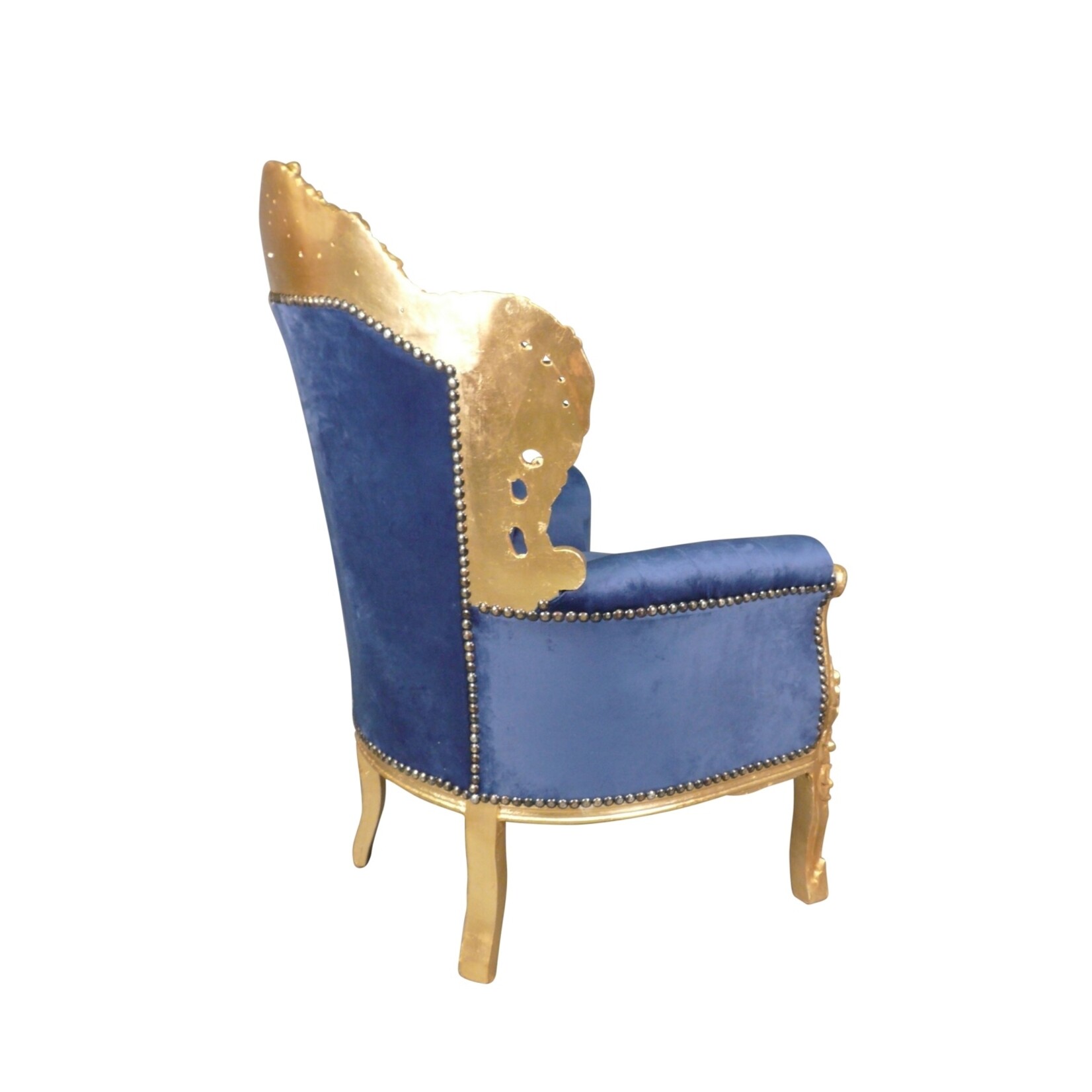 LC  Barok Fauteuil gold blue jade