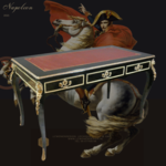 LC Louis Black Boulle desk