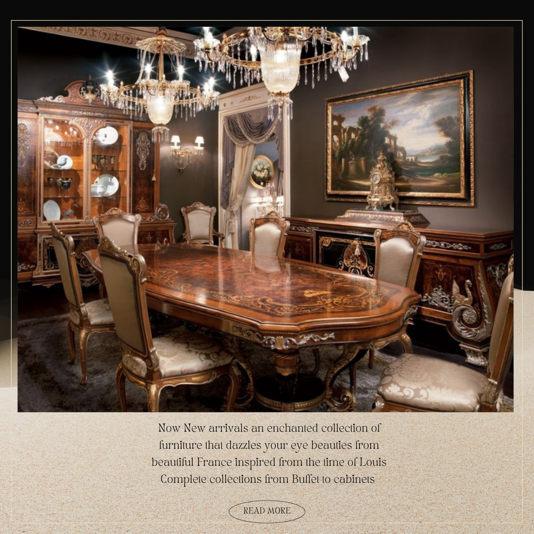 Eetkamer tafels barok Le Chique Wonen
