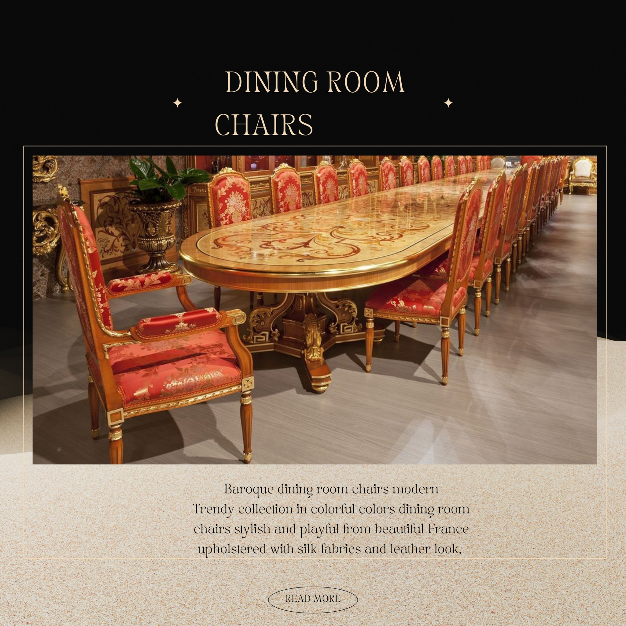 Nodig hebben Uitgaan van ijzer Barok eetkamer stoelen modern - Le Chique Wonen