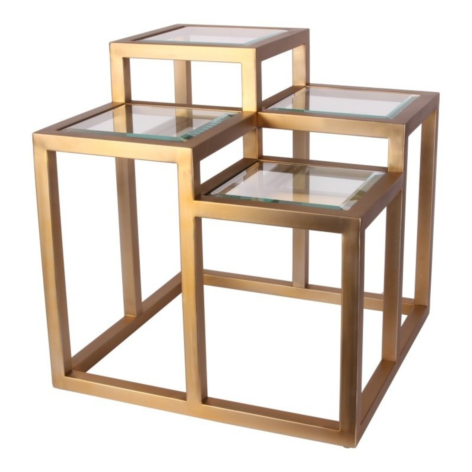 Dutch & Style Side table Cuba square gold