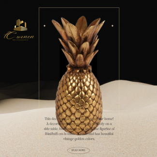 Dutch & Style Déco/vase ananas 34 cm