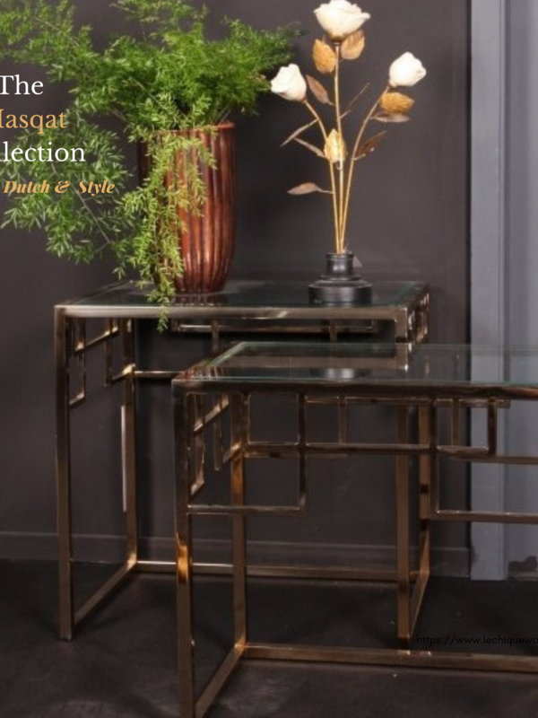 Dutch & Style Table d'appoint Carré Muscat SET/2