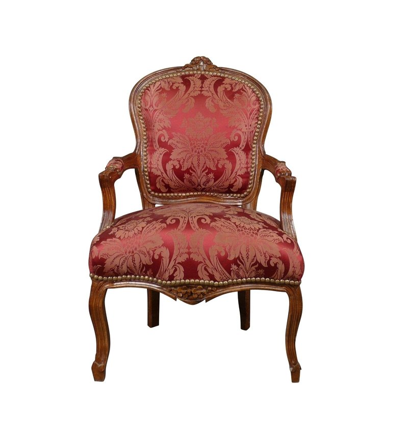 LC Chaise baroque pour femme passion or vin rouge