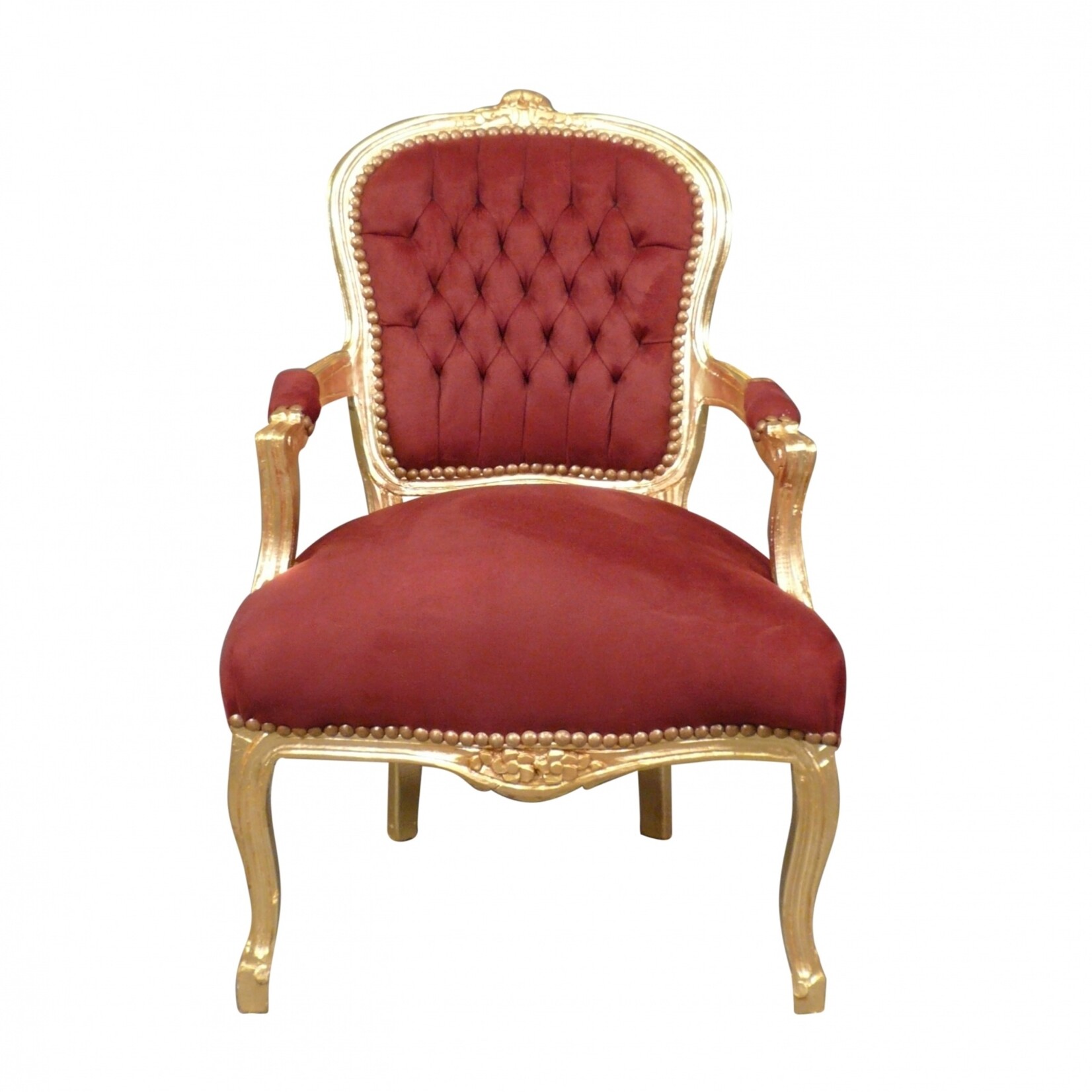 LC Chaise baroque pour femme passion or vin rouge